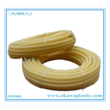 Yellow PVC Corrugated Hose by Flame Retardant